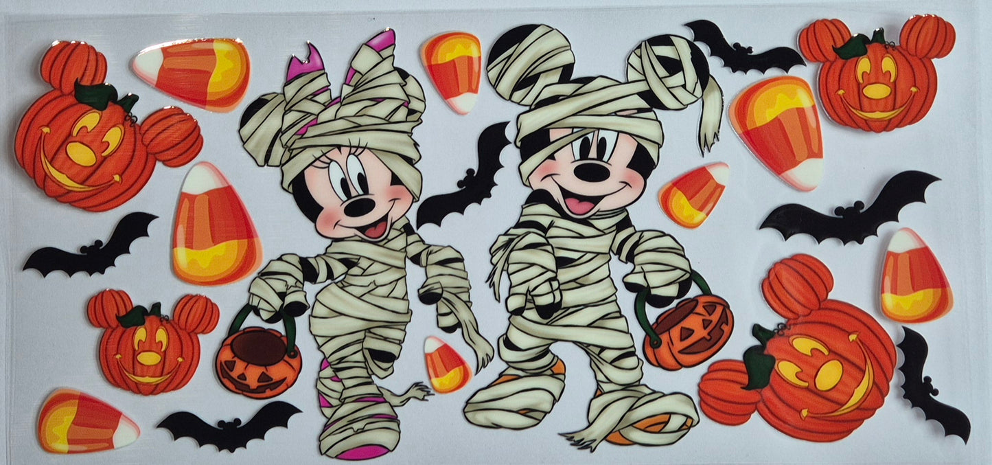 Micky and Minnie Mouse Pumpkin Halloween