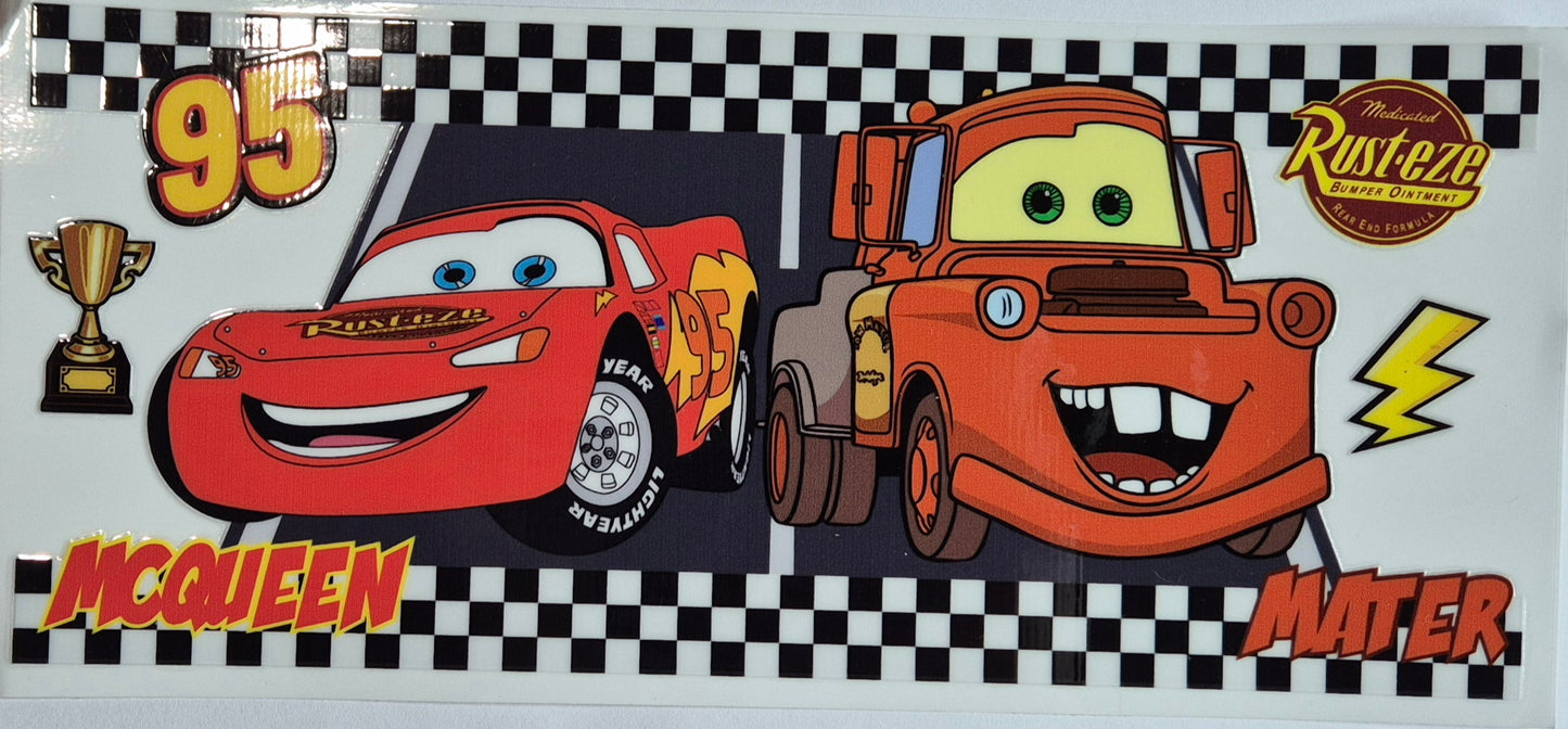 Cars Lightening Mcqueen & Mater Checkered