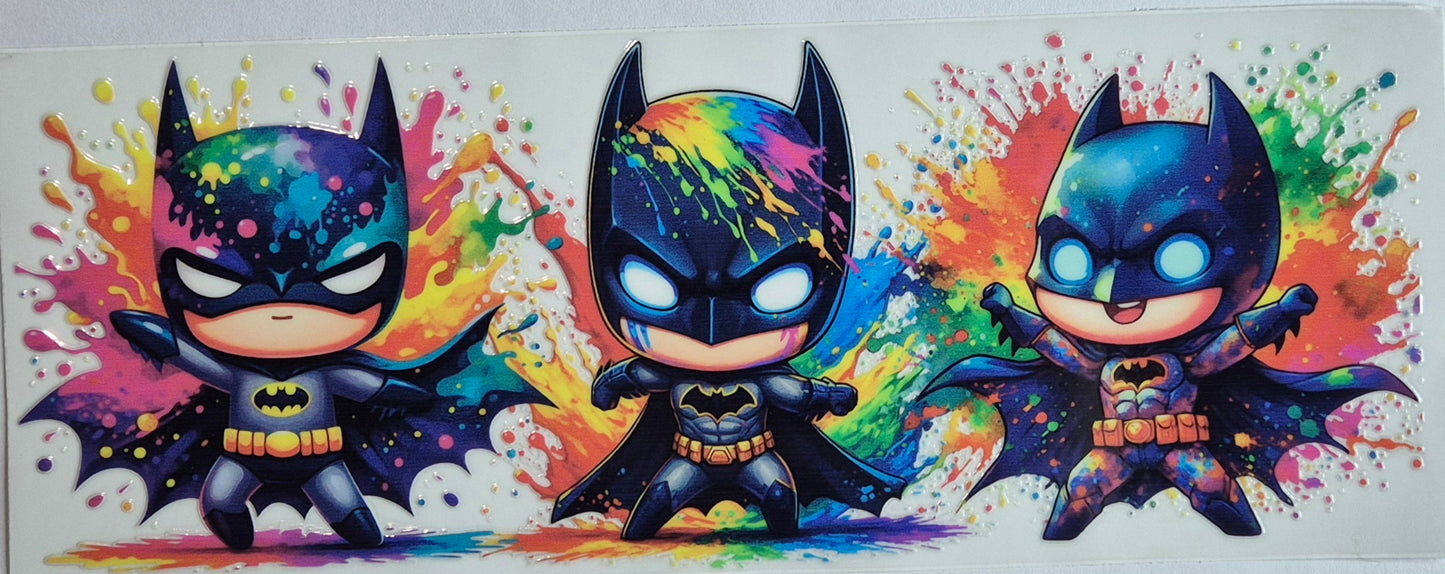 Batman Colourful Splatter Superhero Marvel Avengers