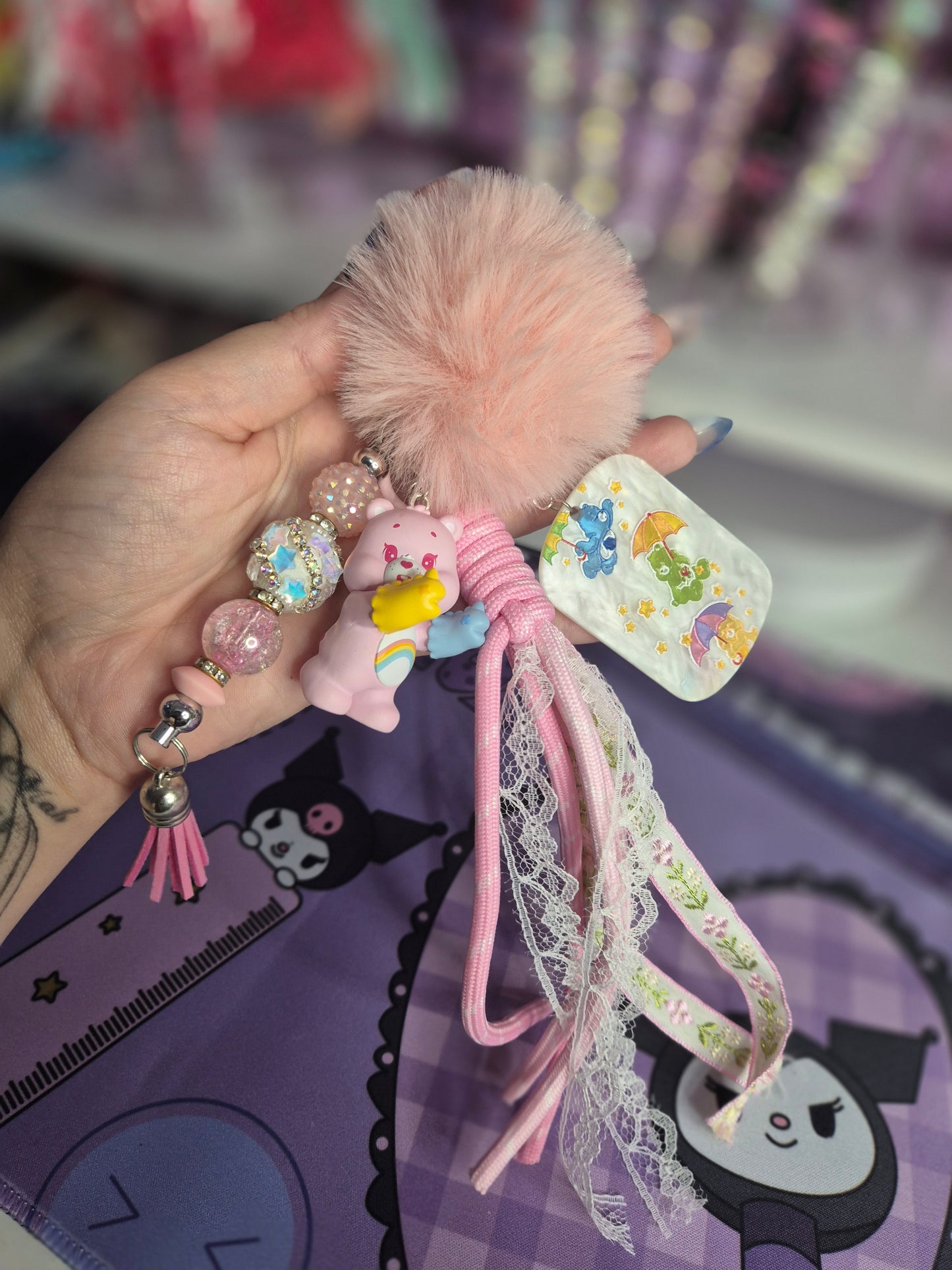 Cheer bear keyring