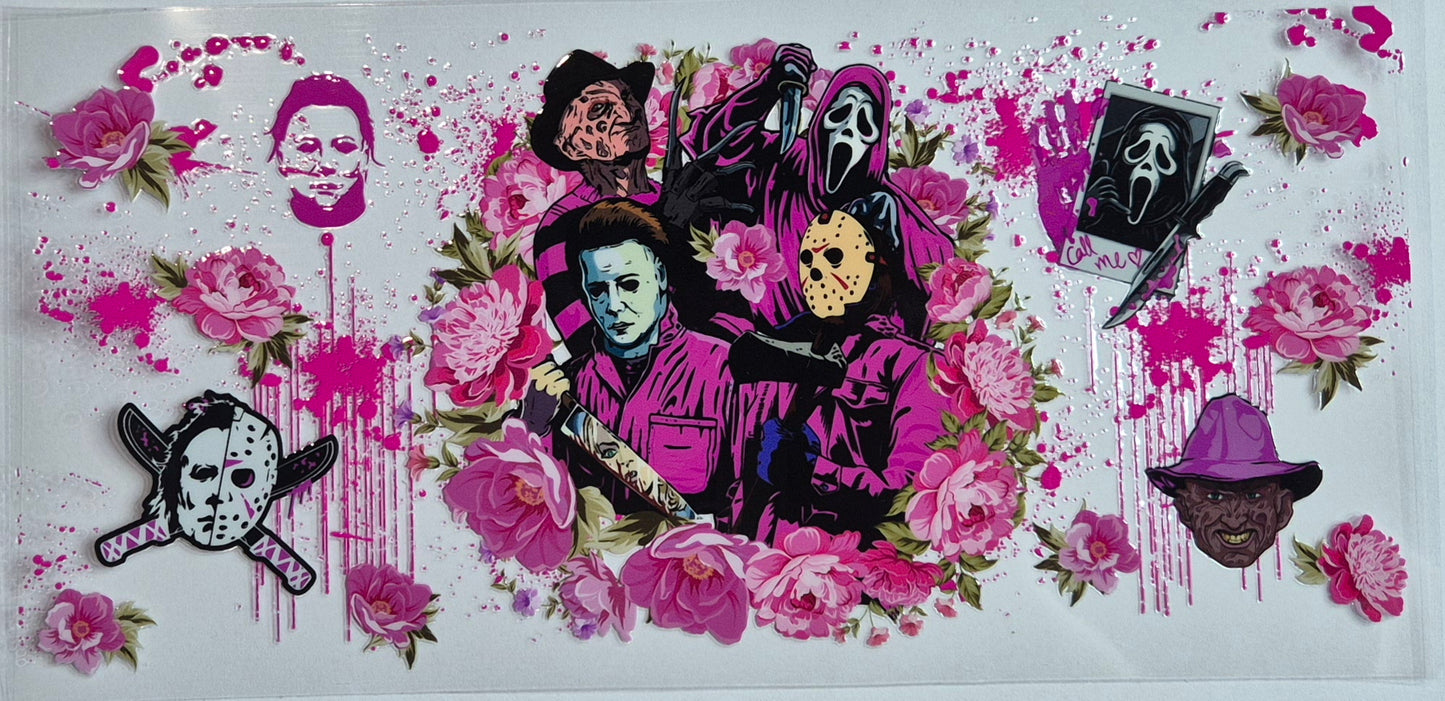 Horror Characters Pink