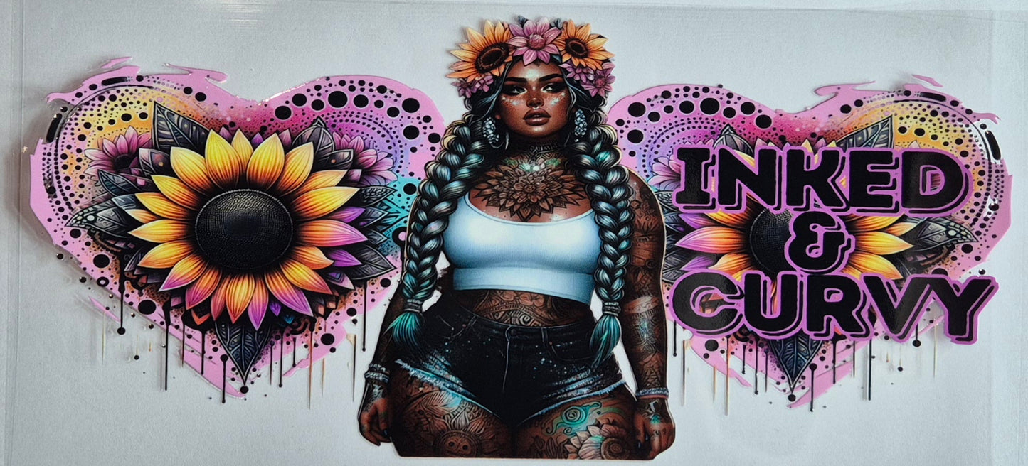 Inked & Curvy Tattoo Girl Quote