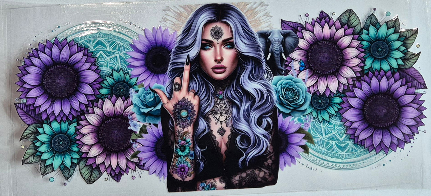 Tattoo Girl 7 Flowers