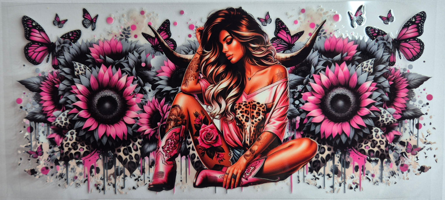 Cowgirl 6 Tattoo Girl Country