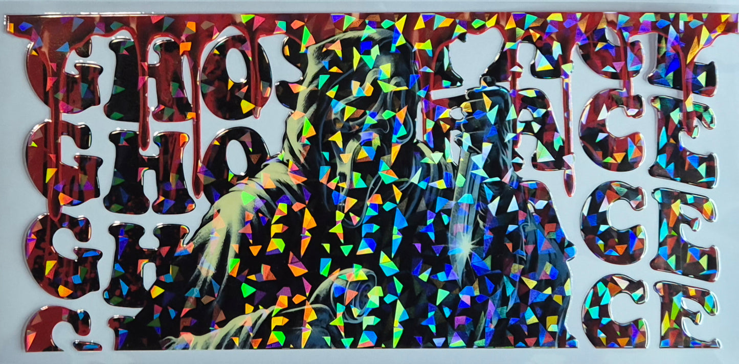 Holographic Ghost Face Horror