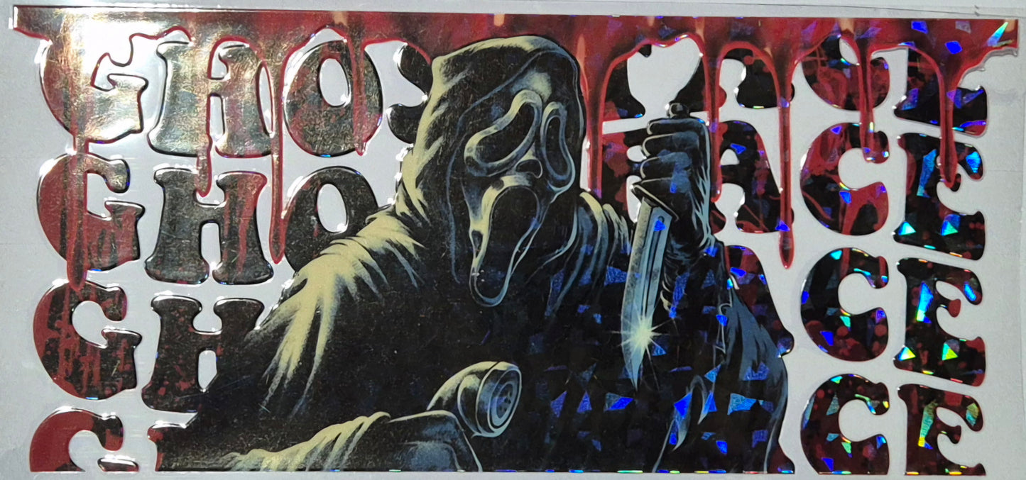Holographic Ghost Face Horror