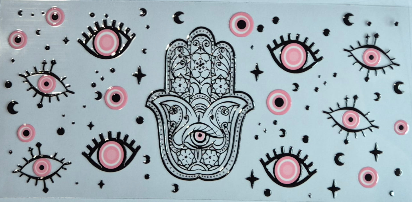 Evil Eye Fine Line Pink