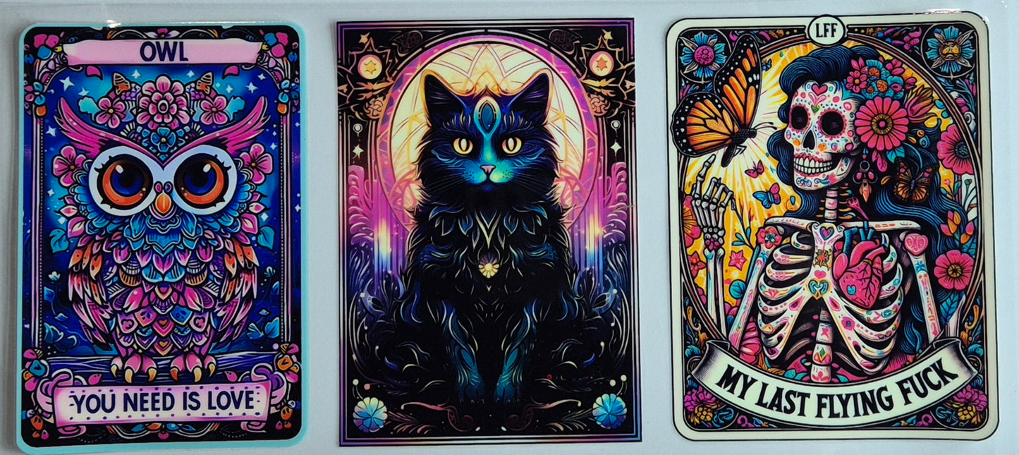 Tarot Cards Witchy Owl Cat