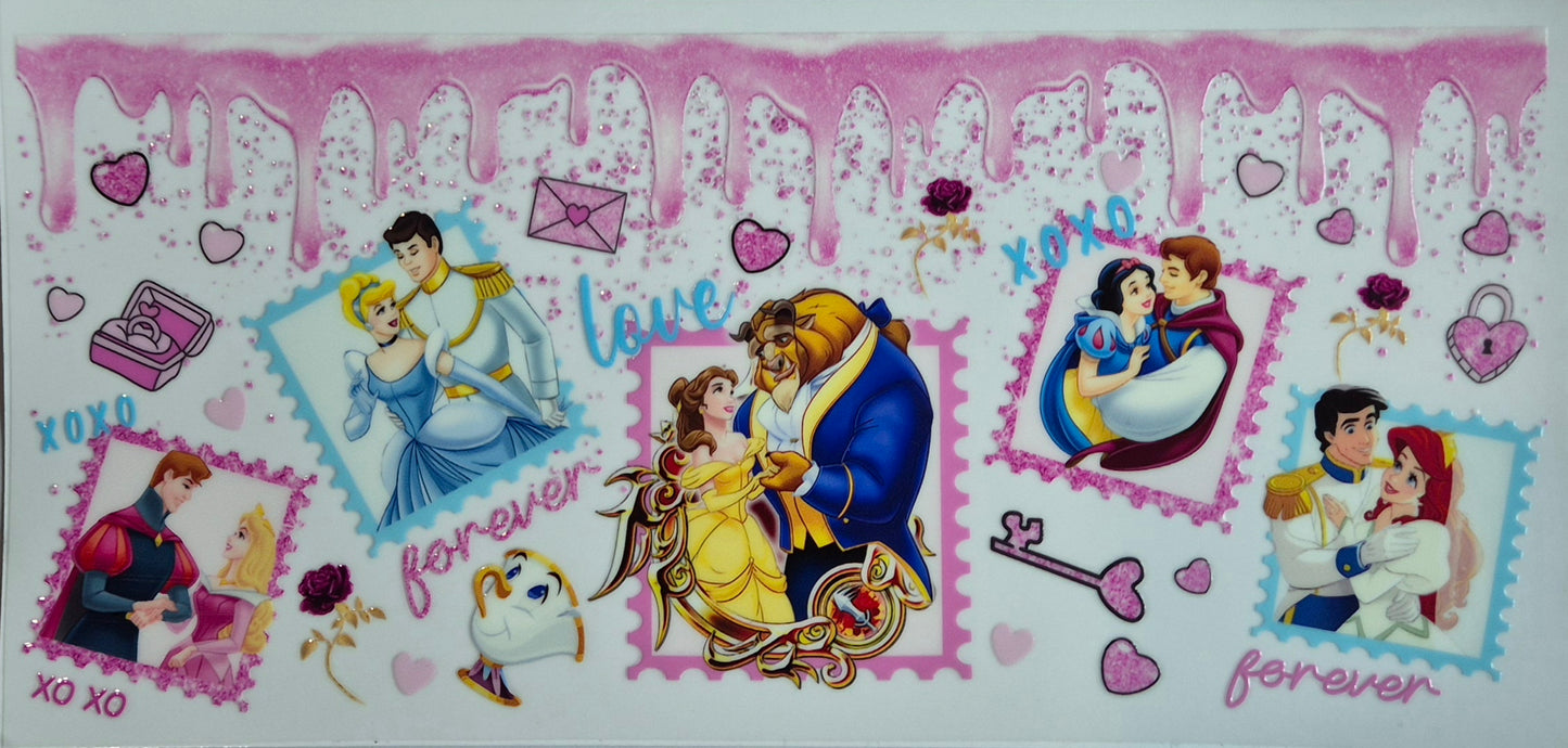 Disney Princesses Pink Drip