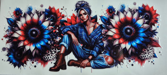 Girl Blue Flannel Shirt 2