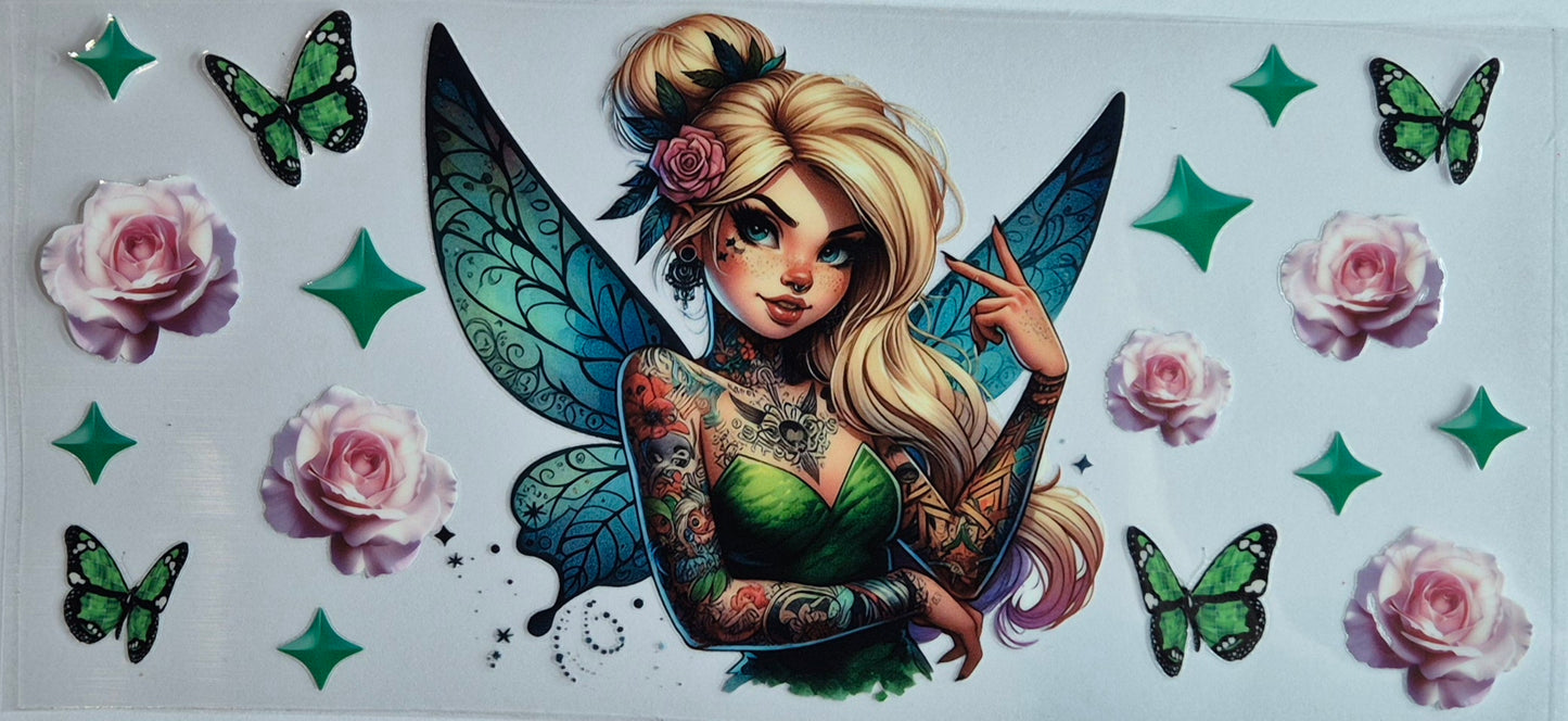 Disney Tinkerbell Peace Tattoo Girl