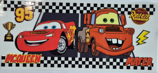 Cars Lightening Mcqueen & Mater Checkered