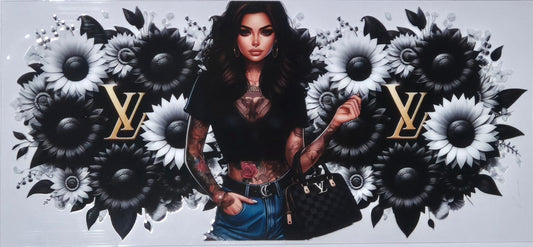 Designer LV 14 Tattoo Girl