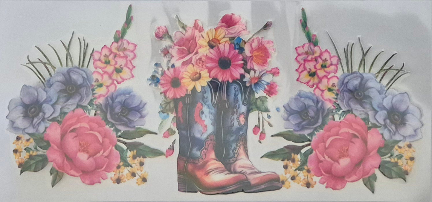Holographic Country Boots
