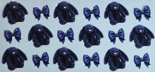 Jellycats Bows Dark Blue