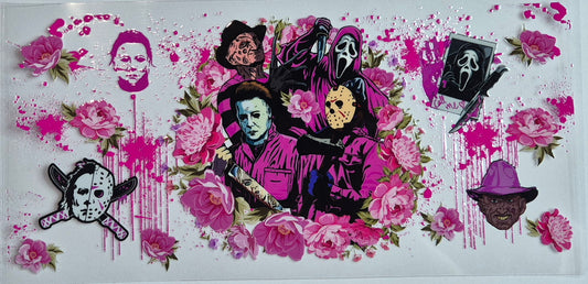 Horror Characters Pink