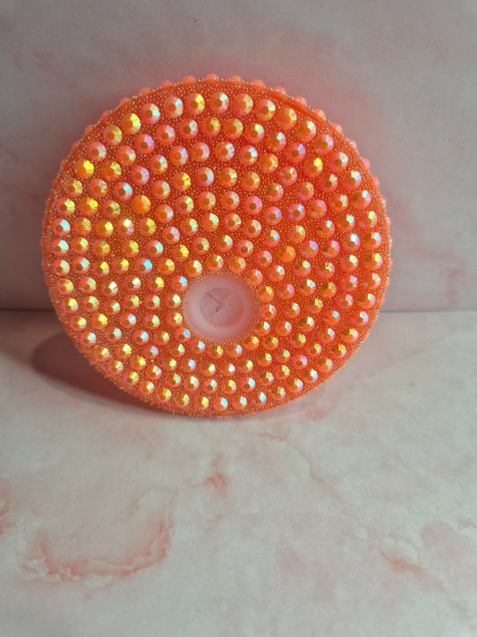 Orange Bling Lid ✨️