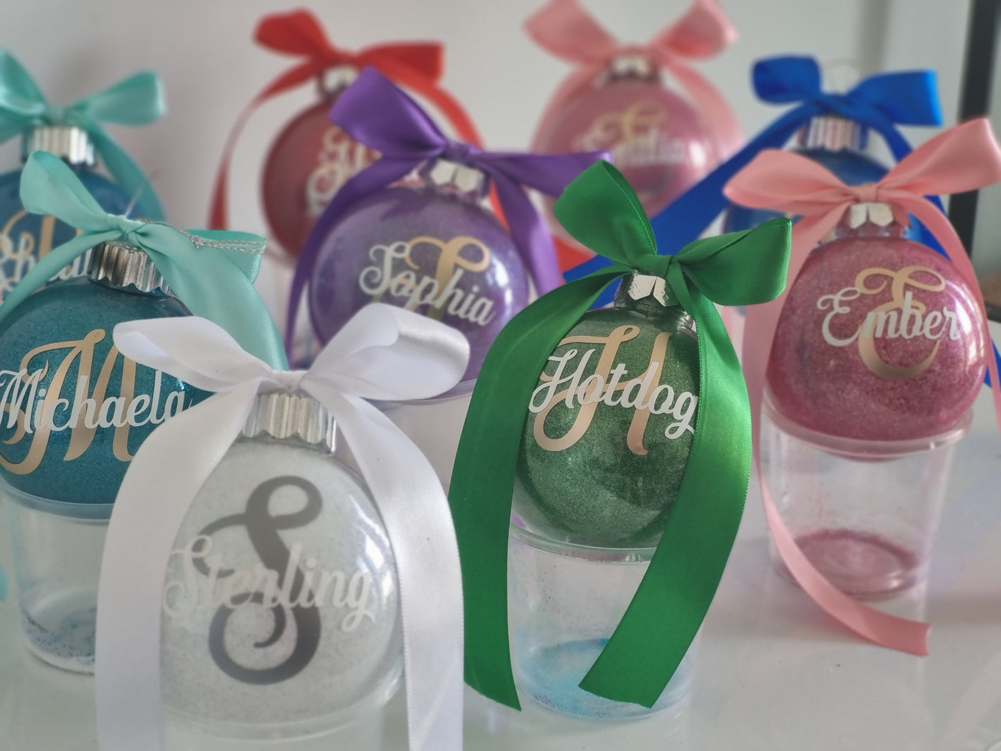Glitter Baubles
