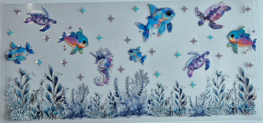 Sea Fish Turtle Seahorse Coral Animals