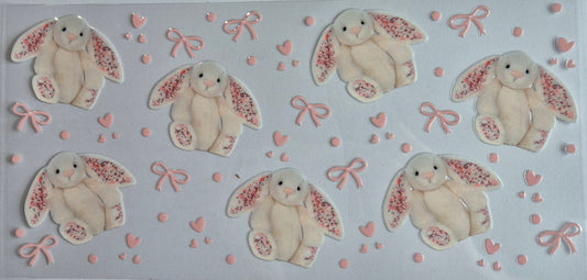 Jellycats White Patterned Ears