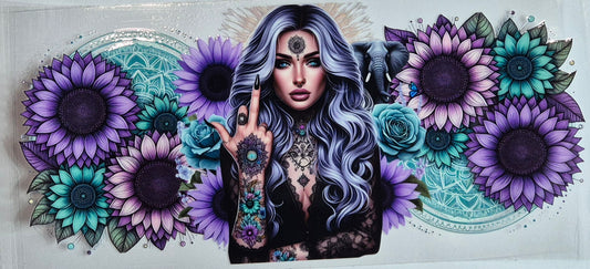 Tattoo Girl 7 Flowers