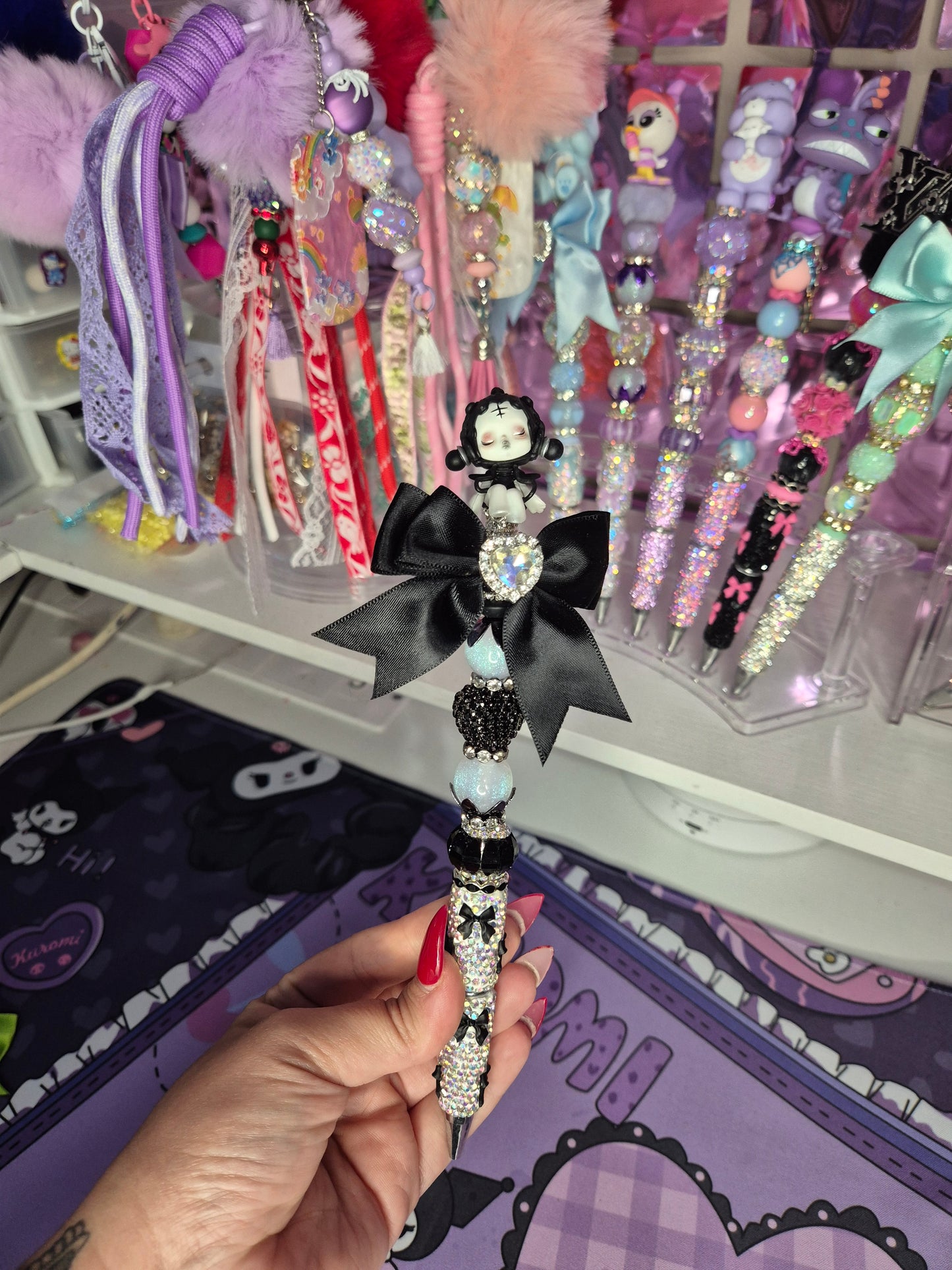 Black Skullpanda Pen