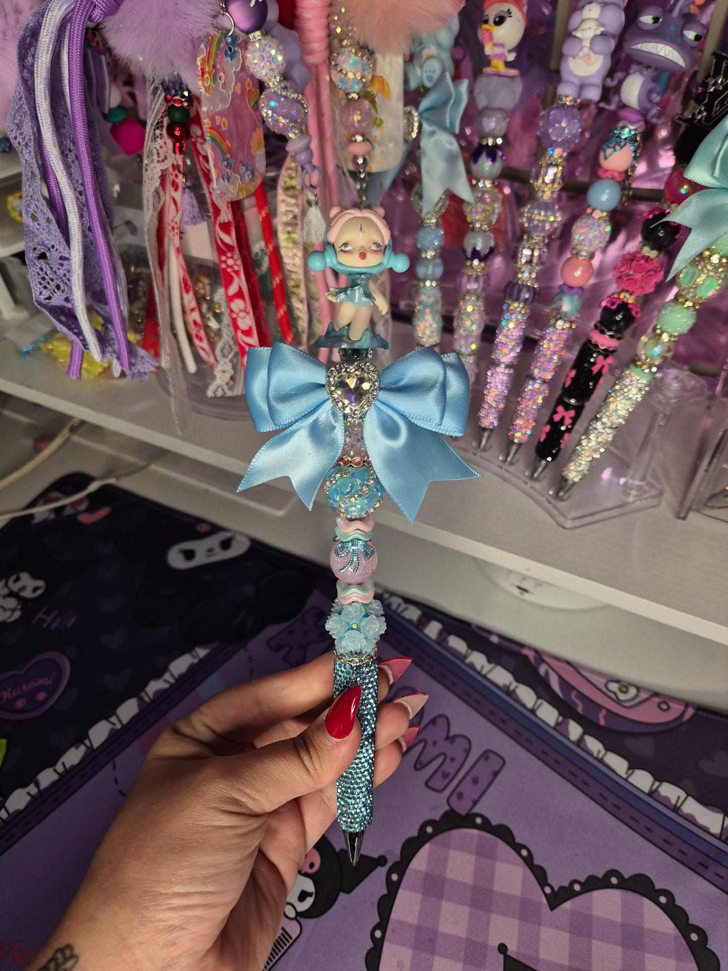 Blue Skullpanda Pen