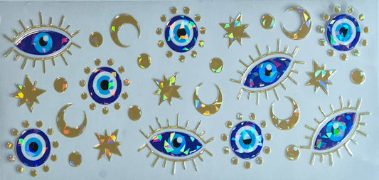 Holographic Evil Eye Blue Eyes