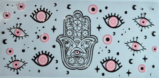Evil Eye Fine Line Pink