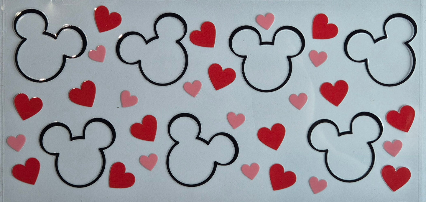 Mickey Mouse Heads With Hearts