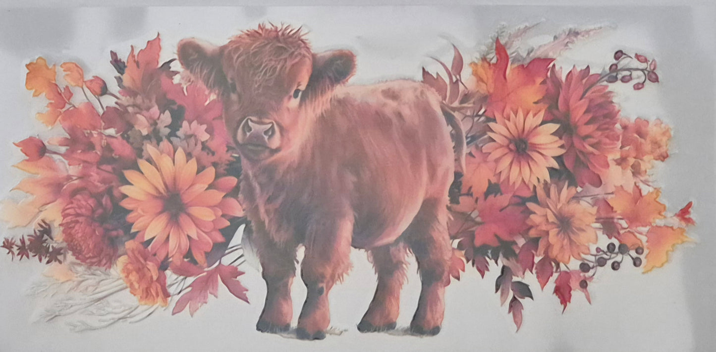 Highland Cow Holographic Country