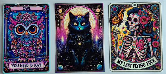 Tarot Cards Witchy Owl Cat