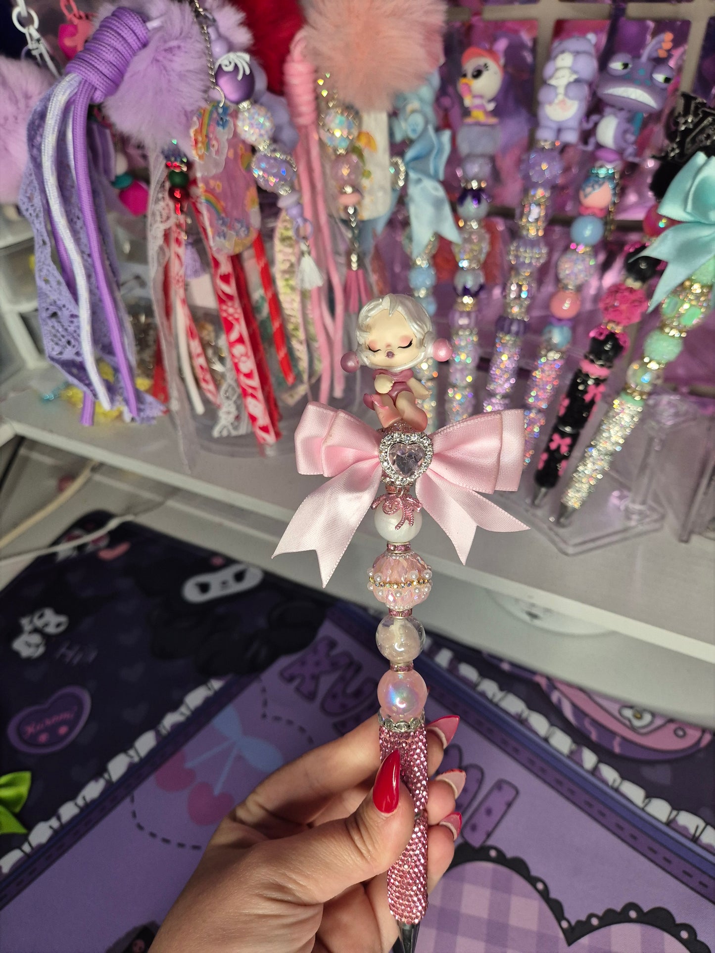 Pink Skullpanda Pen