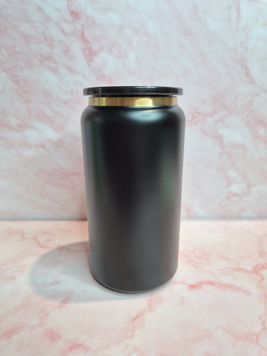 16oz Black Stainless Steel